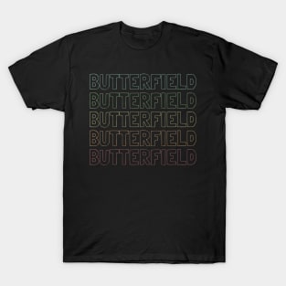 Butterfield Name Pattern T-Shirt